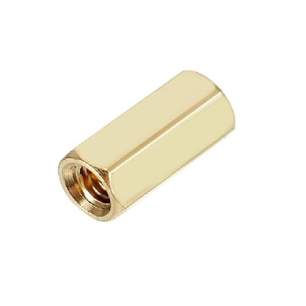 Female-Female Brass Hex Threaded Pillar Standoff Spacer Aerobots.in