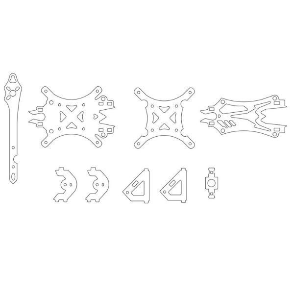 HF150 150mm 3 inch Carbon Fiber Frame--Aerobts.in