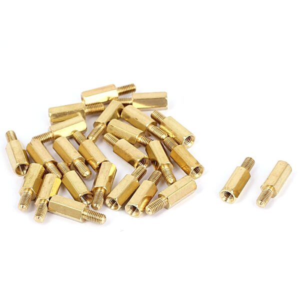 Male-Female Brass Hex Threaded Pillar Standoff Spacer Aerobots.in