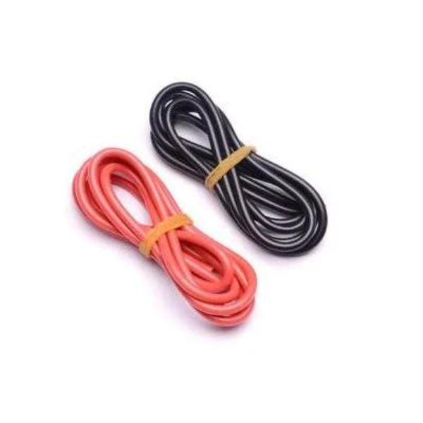 aerobots High Quality Ultra Flexible 14AWG Silicone Wire 1m (Red) + 1m (Black)