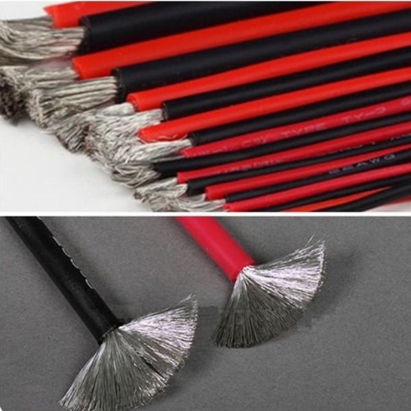 aerobots Ultra Flexible 12AWG Silicone Wire 1m (Red) + 1m (Black)